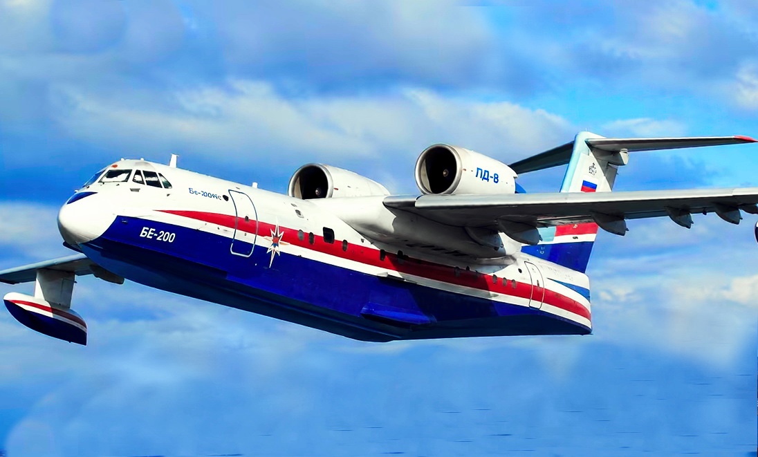 Be-200 amphibious aircraft with PD-8 engines